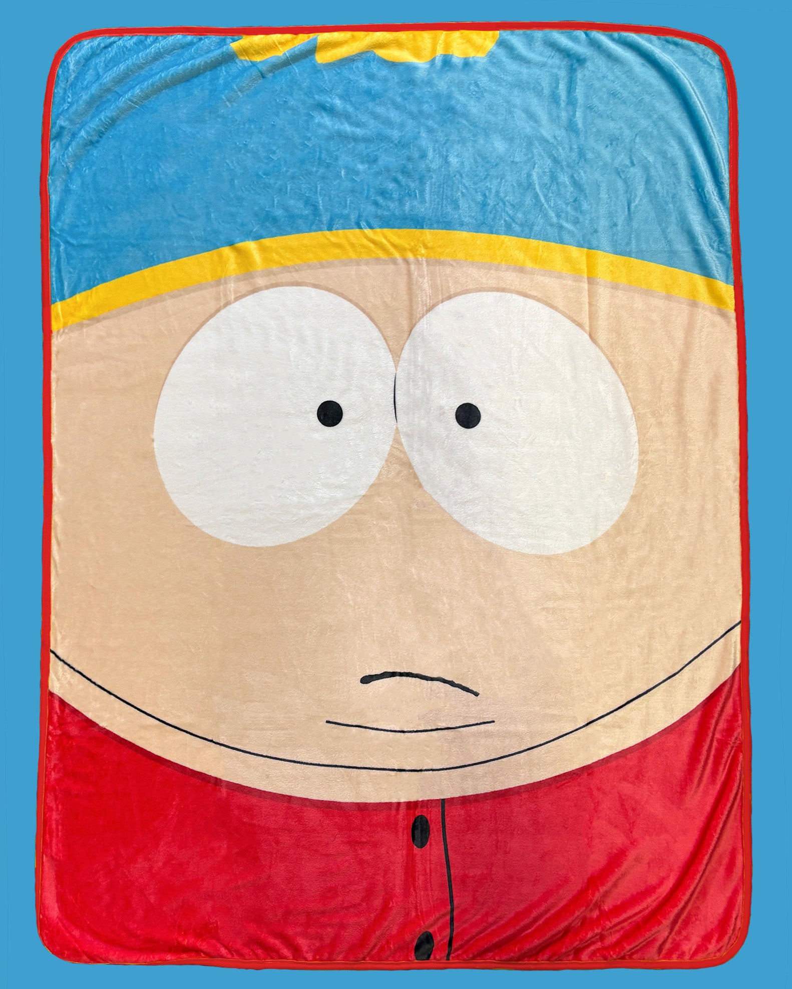 South Park Blanket Cartman Red Jacket All-Over Design Plush Lap Throw