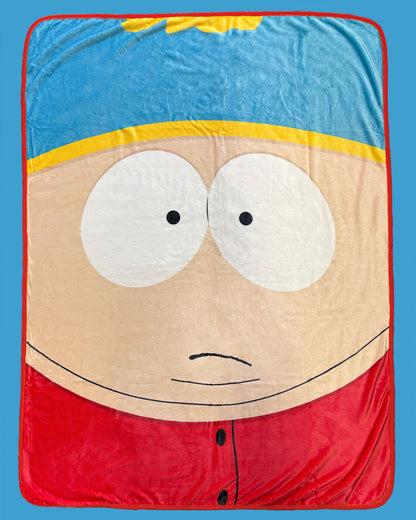 South Park Blanket Cartman Red Jacket All-Over Design Plush Lap Throw