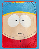 South Park Blanket Cartman Red Jacket All-Over Design Plush Lap Throw