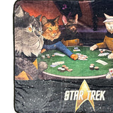 Star Trek Blanket Next Generation Cats Starfleet TNG Throw 45" X 60"