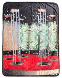Star Trek Blanket Beam Me Up Transporter Room Fleece Throw 45" X 60"