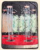 Star Trek Blanket Beam Me Up Transporter Room Fleece Throw 45" X 60"