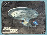 Star Trek Blanket The Next Generation USS Enterprise Fleece Throw 45" X 60"