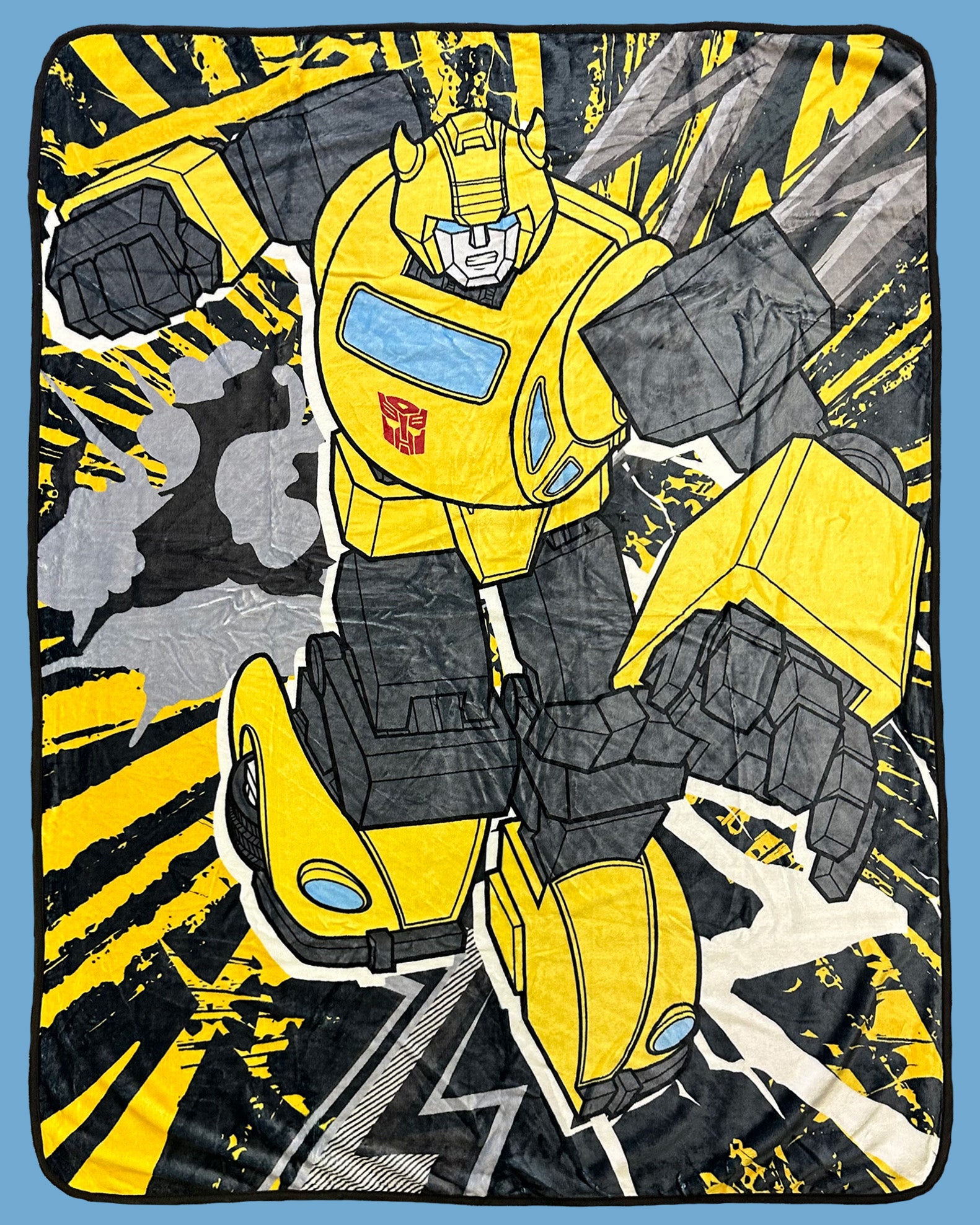 Transformers Throw Blanket Bumblebee Soft Cozy Plush Fleece Blanket 45" x 60"