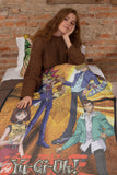 Yu-Gi-Oh! Anime Throw Blanket | Character Poster Fleece Throw Blanket 45" x 60"