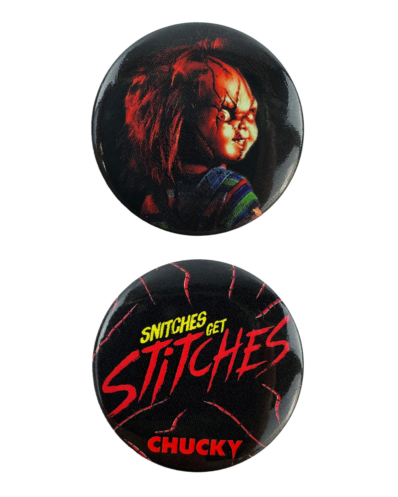 Child's Play Throw Blanket Snitches Get Stitches Soft Blanket With Buttons 45" x 60"