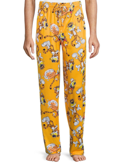 Cheetos Men's Chester Cheetah Allover Print Lounge Sleep Pajama Pants