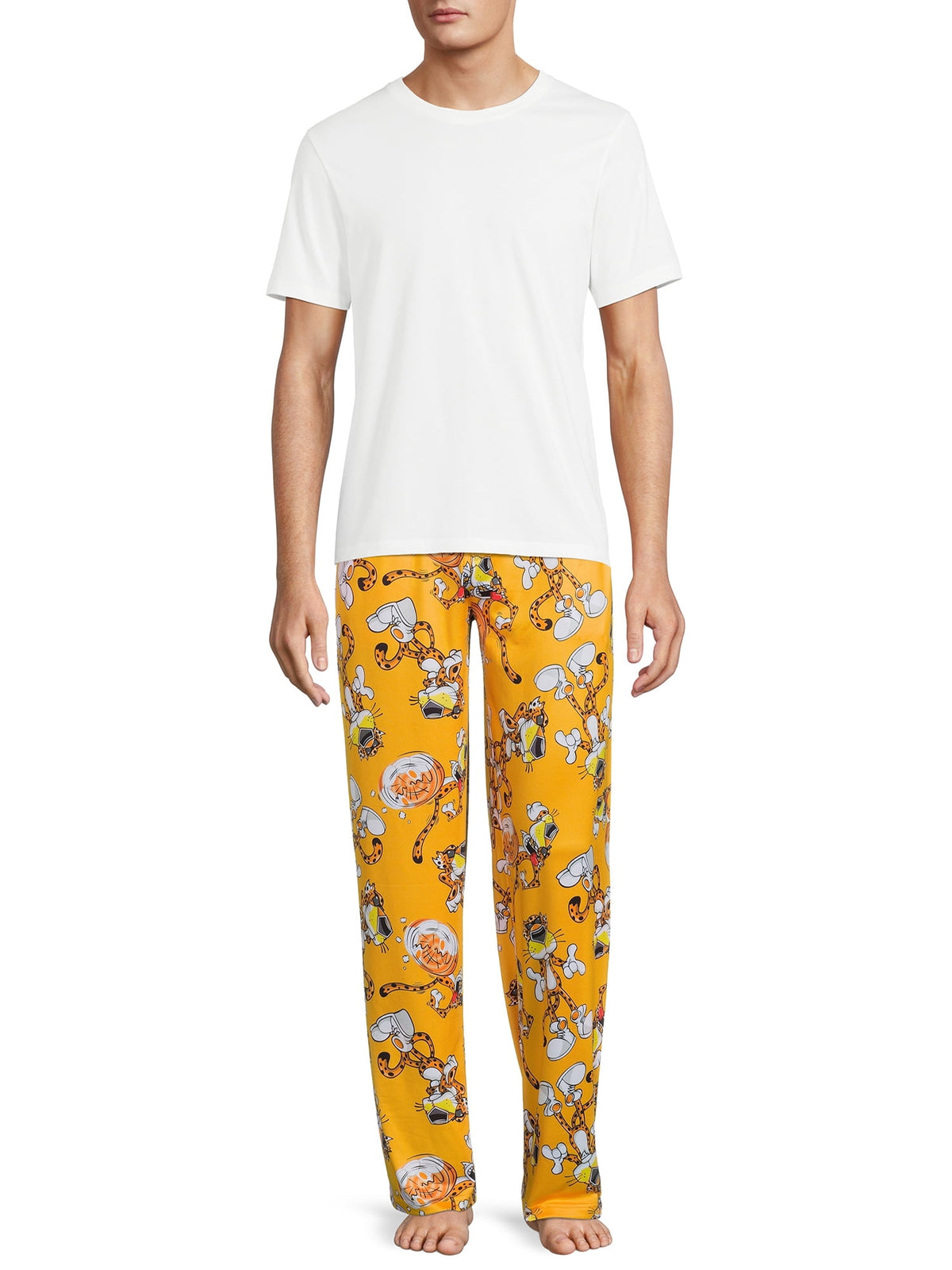 Cheetos Men's Chester Cheetah Allover Print Lounge Sleep Pajama Pants