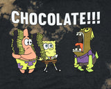 SpongeBob SquarePants Hoodie CHOCOLATE! Tie Dye Pullover Hoodie for Men (L)