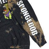 SpongeBob SquarePants Hoodie CHOCOLATE! Tie Dye Pullover Hoodie for Men (L)