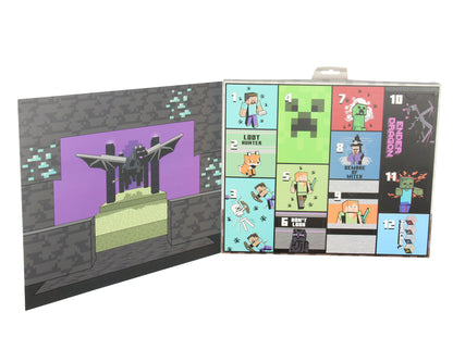 Minecraft Men's 12 Days of Socks Ankle and Crew Socks Mix and Match Gift Box Set
