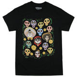 Disney Women's Coco Sugar Skull Calaveras Montage T-Shirt