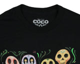 Disney Women's Coco Sugar Skull Calaveras Montage T-Shirt