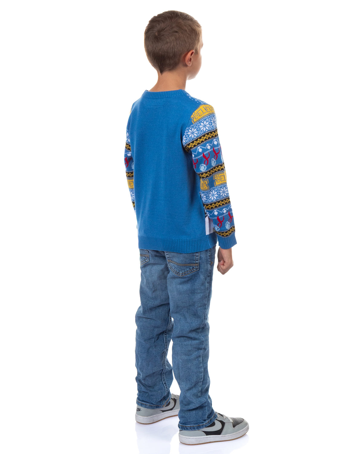 Polar Express Ugly Sweater Kids All Aboard Fair Isle Knit Holiday Pullover