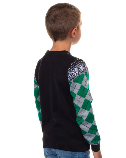 Harry Potter Ugly Sweater Kids House Crest Knit Christmas Pullover