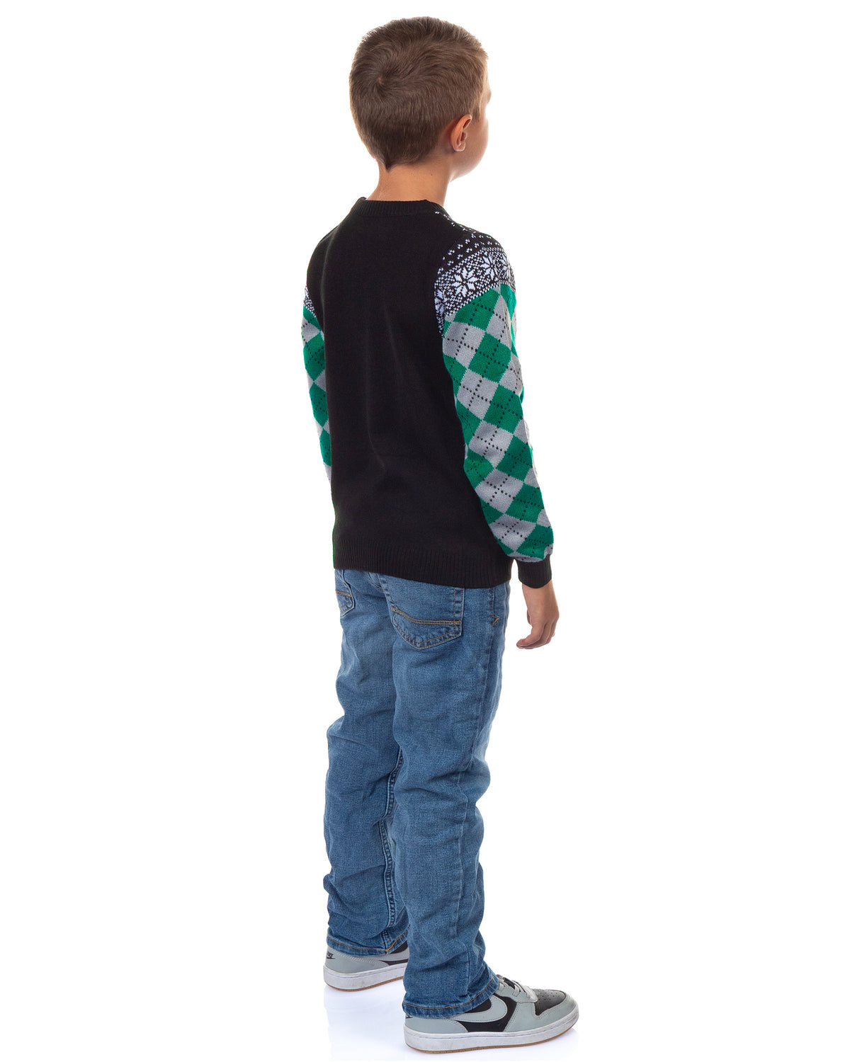 Harry Potter Ugly Sweater Kids House Crest Knit Christmas Pullover