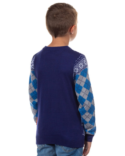 Harry Potter Ugly Sweater Kids House Crest Knit Christmas Pullover