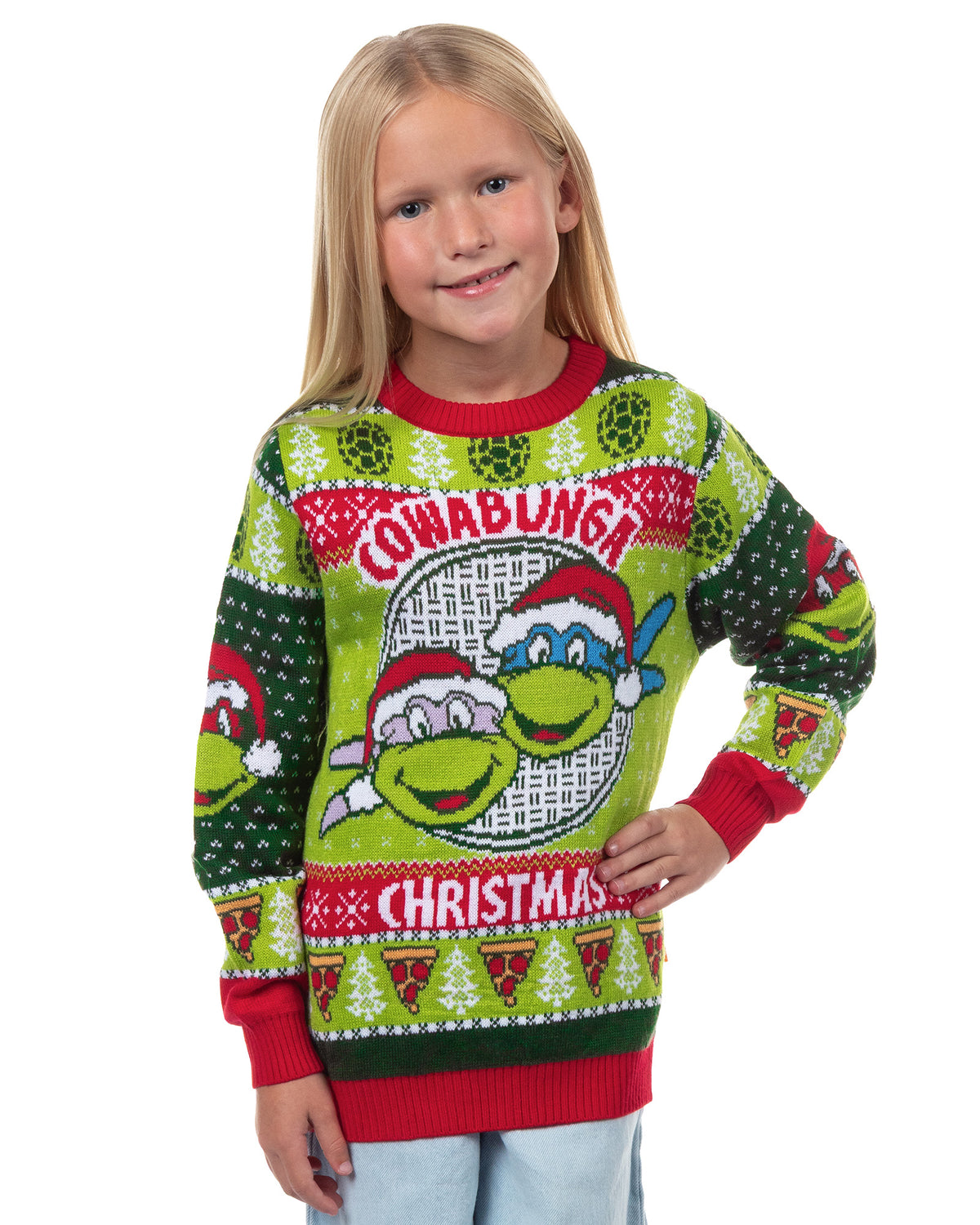 Teenage Mutant Ninja Turtles Ugly Sweater Kids Cowabunga Christmas Pullover