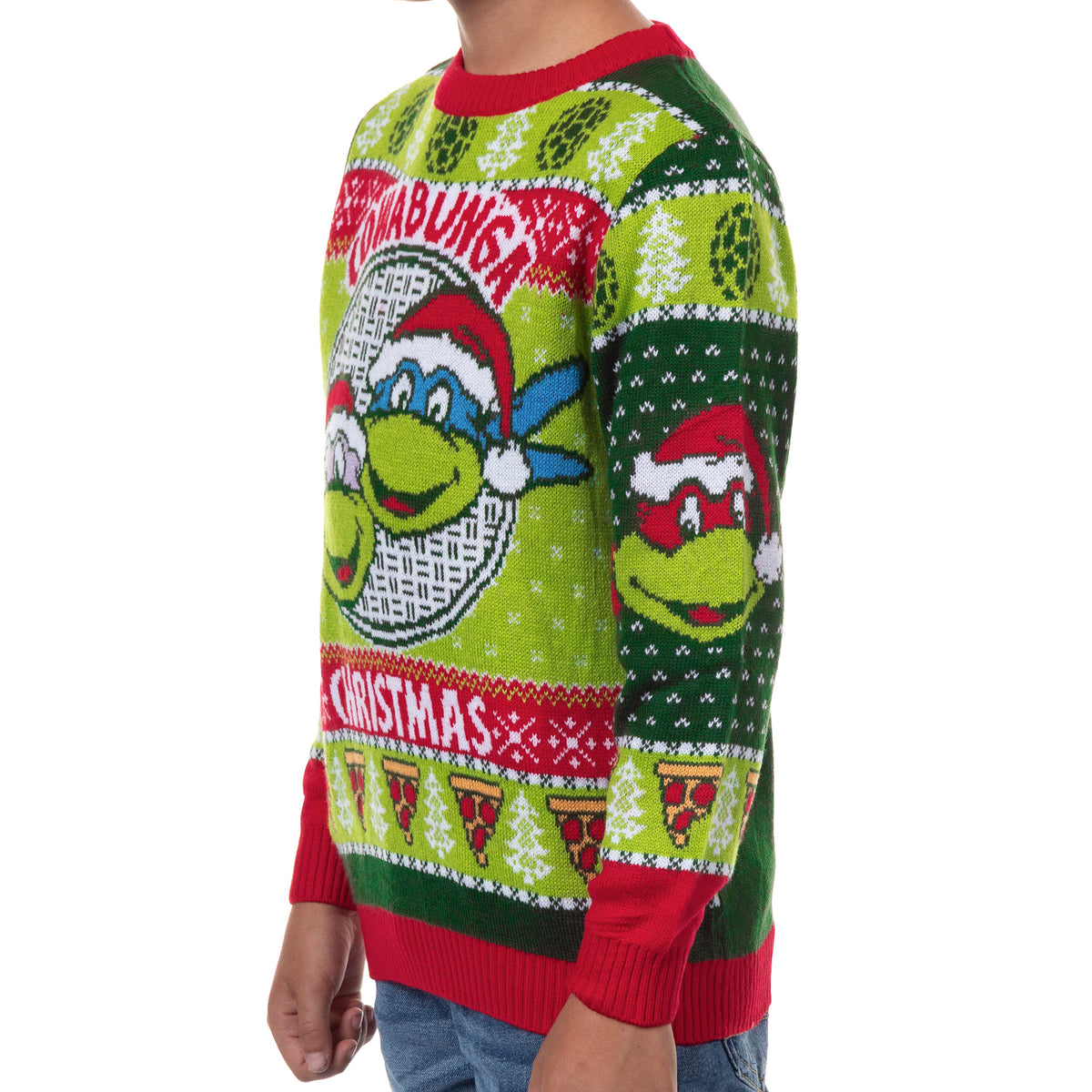 Teenage Mutant Ninja Turtles Ugly Sweater Kids Cowabunga Christmas Pullover