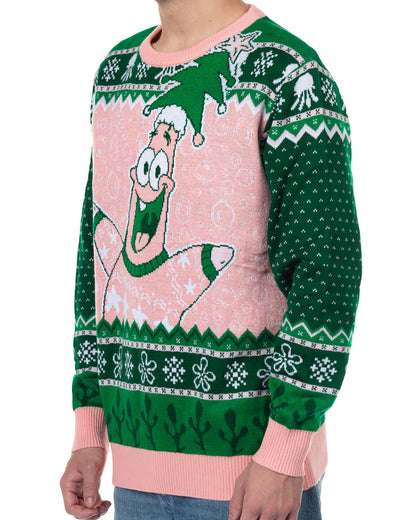 SpongeBob SquarePants Ugly Sweater Adult Patrick Holiday Knit Pullover