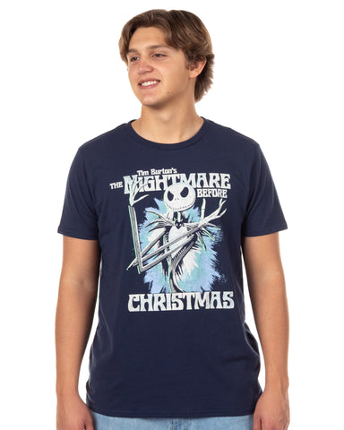 The Nightmare Before Christmas T-Shirt Men's Jack Color Splash Tee