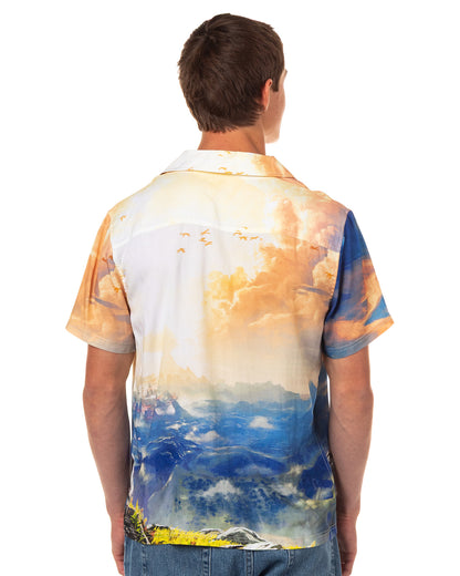 Nintendo The Legend of Zelda Hawaiian Shirt Breath Of The Wild Button Up