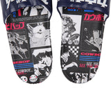 Cowboy Bebop Men's Anime Manga Scene Design Adult Slip-On Sandal Slides