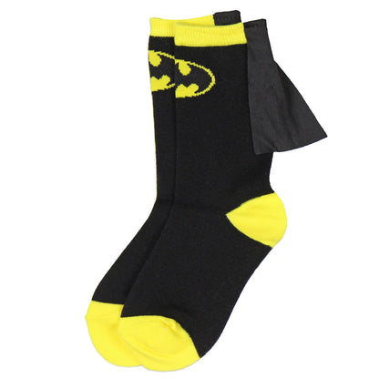 DC Comics Superhero Batman Superman The Flash Youth Boys Caped Crew Socks