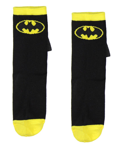 DC Comics Superhero Batman Superman The Flash Youth Boys Caped Crew Socks