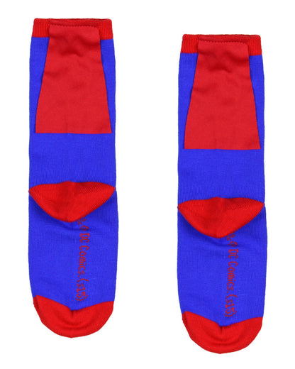 DC Comics Superhero Batman Superman The Flash Youth Boys Caped Crew Socks