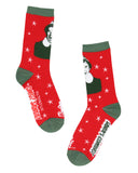 Elf Women's Socks Buddy Santa's Coming VHS Replica Case 2-Pair Crew Socks