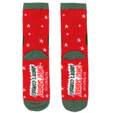 Elf Women's Socks Buddy Santa's Coming VHS Replica Case 2-Pair Crew Socks