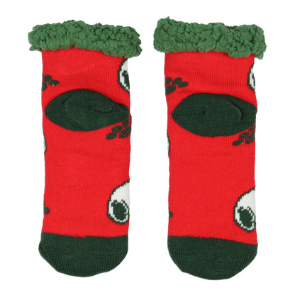 Peanuts Women's Snoopy Knit Fuzzy Fleece Lined Slipper Crew Socks Shoe Size 5-10