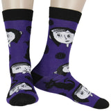 Coraline Movie s 2-Pack Casual Novelty Men's Crew Socks Shoe Size 8-12