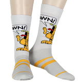 Garfield Men's Socks Don't Know Don't Care Character Inspired 6-Pack Crew Socks