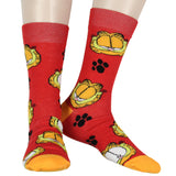 Garfield Men's Socks Don't Know Don't Care Character Inspired 6-Pack Crew Socks