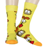 Garfield Men's Socks Don't Know Don't Care Character Inspired 6-Pack Crew Socks