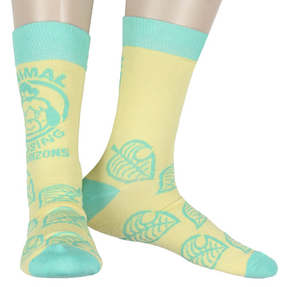 Animal Crossing New Horizons Casual Novelty 2PK Men's Crew Socks Shoe Size 8-12