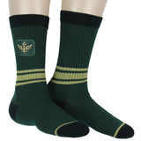 Legend of Zelda Kingdom of Hyrule Patch Novelty Men's Crew Socks Shoe Size 8-12