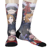 Jujutsu Kaisen Men's Anime Character Art Sublimated Crew Sock