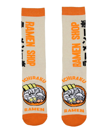 Naruto Men's Ichiraku Ramen Shop 2-Pack Mid-Calf Crew Socks