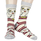 Harry Potter Men's House Mascot and Hedwig Designs 2 Pack Crew Socks