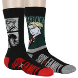 Spy x Family Men's Loid 2-Pack Manga Anime Mid-Calf Crew Socks