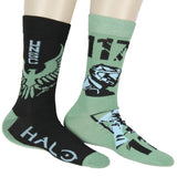 Halo Men's United Nations Space Command Master Chief 117 2-Pack Crew Socks