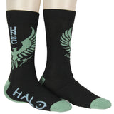 Halo Men's United Nations Space Command Master Chief 117 2-Pack Crew Socks