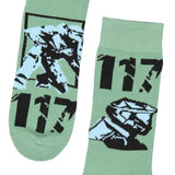 Halo Men's United Nations Space Command Master Chief 117 2-Pack Crew Socks