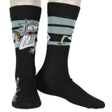 Rick & Morty Character Panic Face Knit Crew Sock