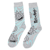 Rick & Morty Character Panic Face Knit Crew Sock