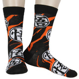 Dragon Ball Z Men's 2-Pack Goku King Kai Training Designs Crew Socks