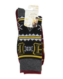 Harry Potter Men's Hogwarts and Quidditch 2 Pack Mid-Calf Crew Socks